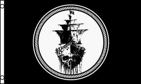 Black Sea Pirate (3Ft X 5Ft) Flag 1