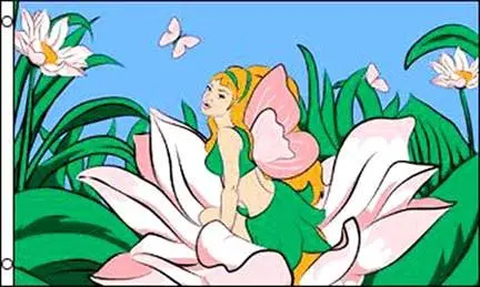 Garden Fairy (3Ft X 5Ft) Fantasy Flag 1