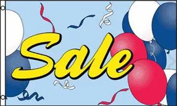 Sale Balloons (3Ft X 5Ft) Flag 1