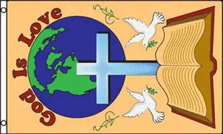 God Is Love (3Ft X 5Ft) Flag 1