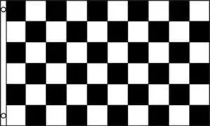 Checkered Black White 2X3 Flag 1