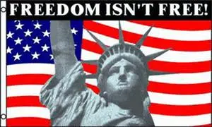 Freedom Not Free (3Ft X 5Ft) American Flag 1