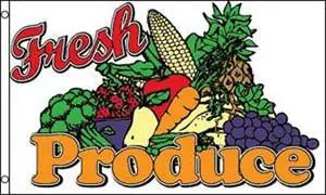 Fresh Produce (3Ft X 5Ft) Sales Flag 1