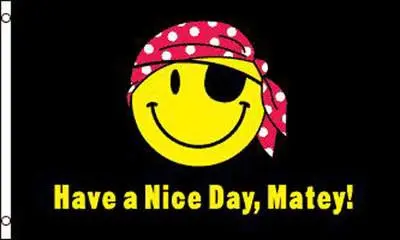 Nice Day Matey (3Ft X 5Ft) Flag 1