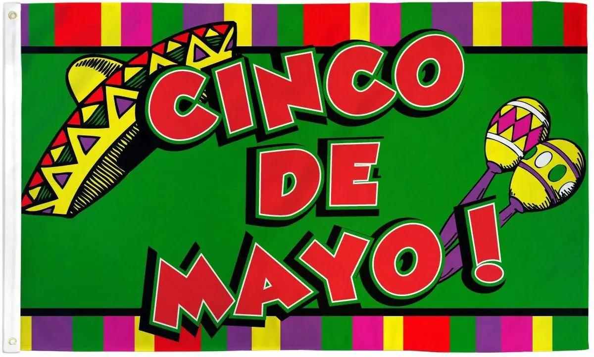 Cinco De Mayo (3Ft X 5Ft) Celebration Flag 1
