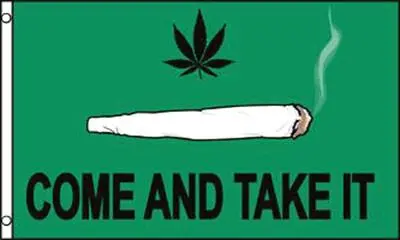 Come Take It Pot / Marijuana  (3Ft X 5Ft) Flag 1