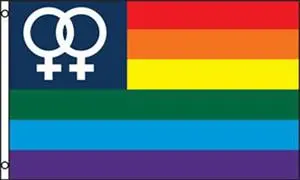 Venus Small In Corner Rainbow Pride Flag (3Ft X 5Ft) 1