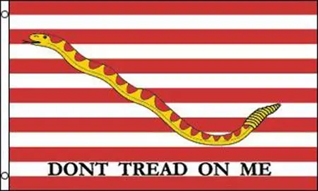 First Navy Jack Tread On Me Flag (3Ft X 5Ft) 1