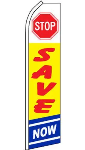Super Swooper (15Ft) Stop Save Now Flag 1