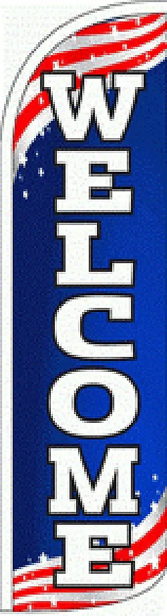 Super Swooper (15Ft) American Welcome Flag 1