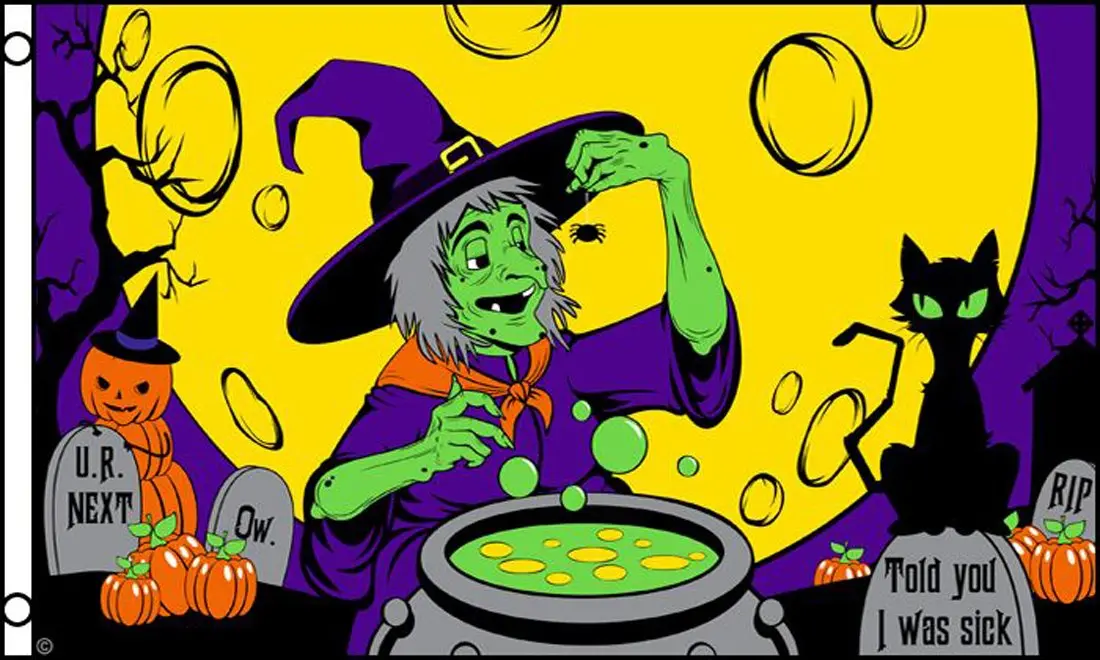 Witches Brew Halloween (3Ft X 5Ft) Flag 1