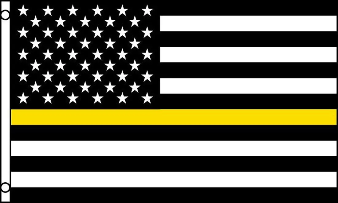 American Thin Yellow Line Law Enforcement (3Ft X 5Ft) Flag 1