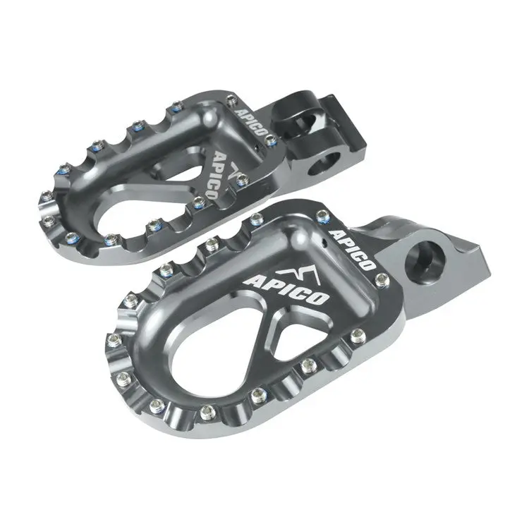 Apico 55Mm Wide Cnc Alloy Trials Footrests Footpegs 1