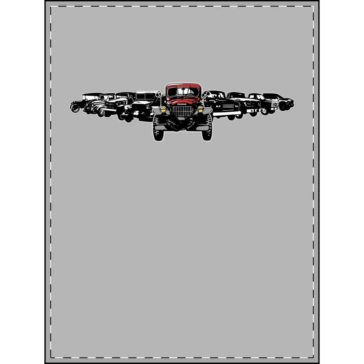 Dodge Truck Evolution - Plush Travel Blanket 3