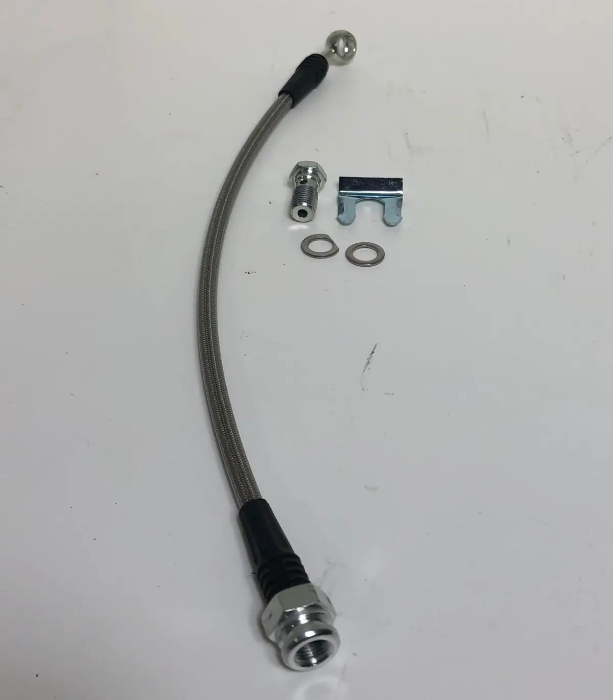 Front Flex Hose 73-76 Disc,Braided Stainless 1