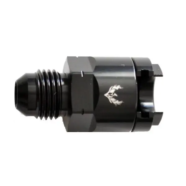 Ls Fuel Rail Fitting 6An 3/8 Quick Disconnect - Black 1