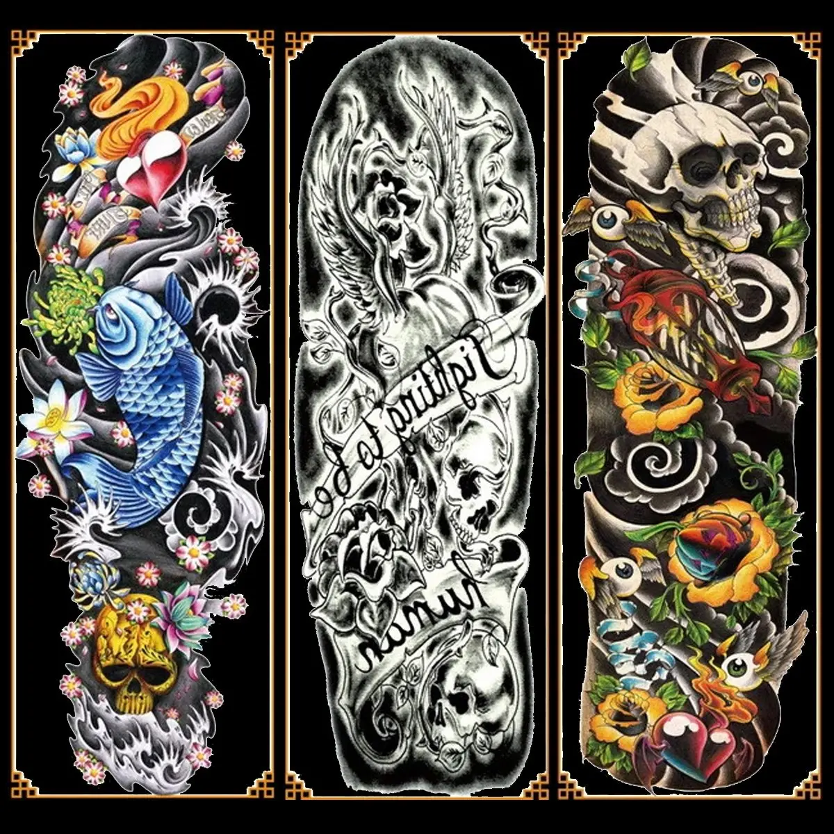 Full Arm Tat Stickers 1