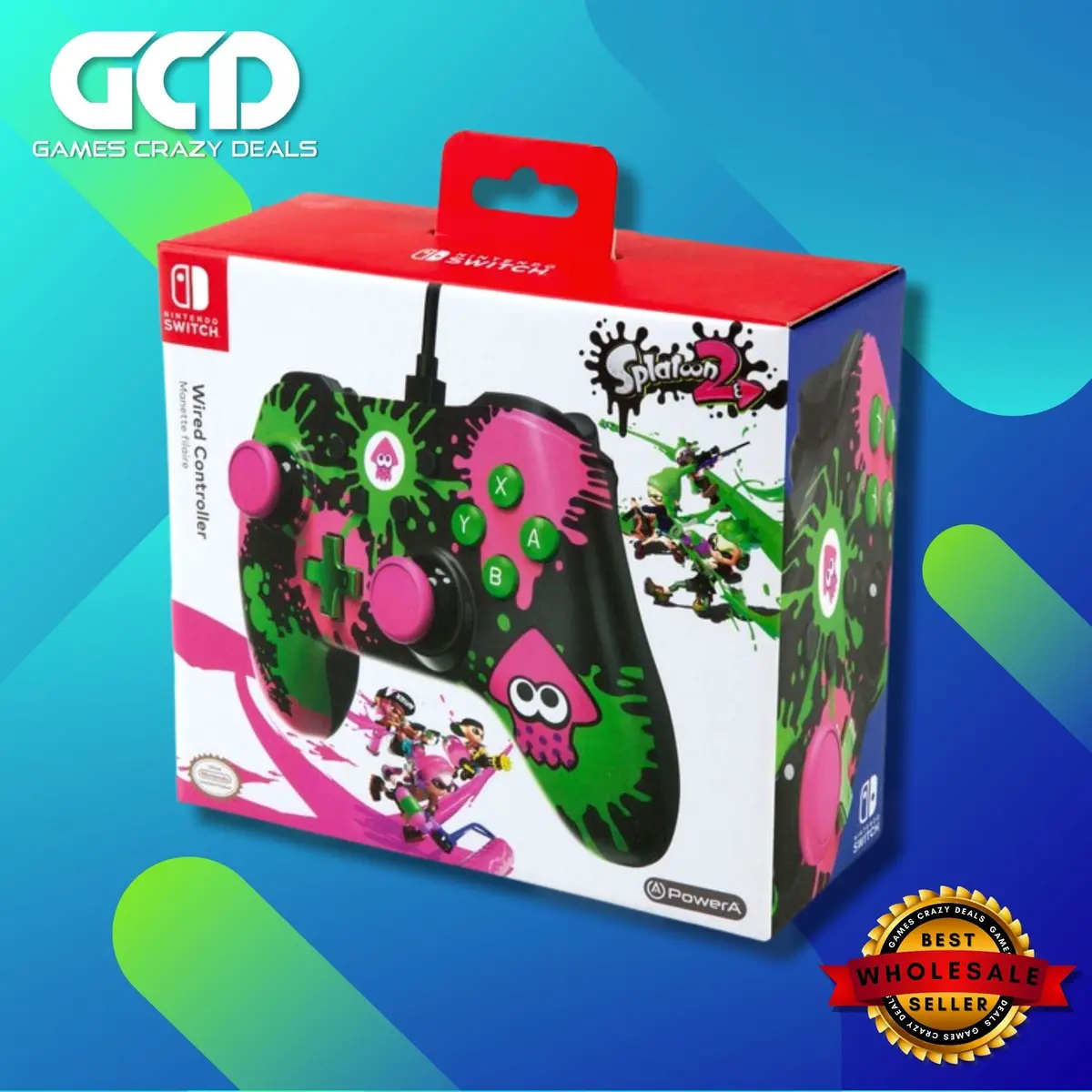 Nintendo Switch Splatoon 2 Controller - Wired 1
