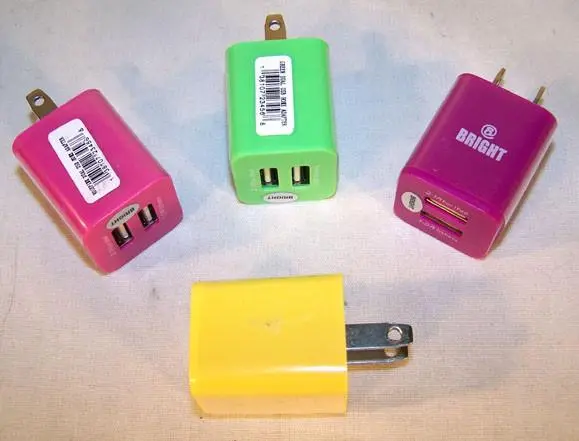 Duel Usb Wall Cell Phone Charger Plug 1