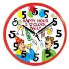 Happy Hour 5 O'clock Daily Wall Clock 1
