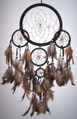 Black Rainbow Dreamcatcher 24 Inch 1