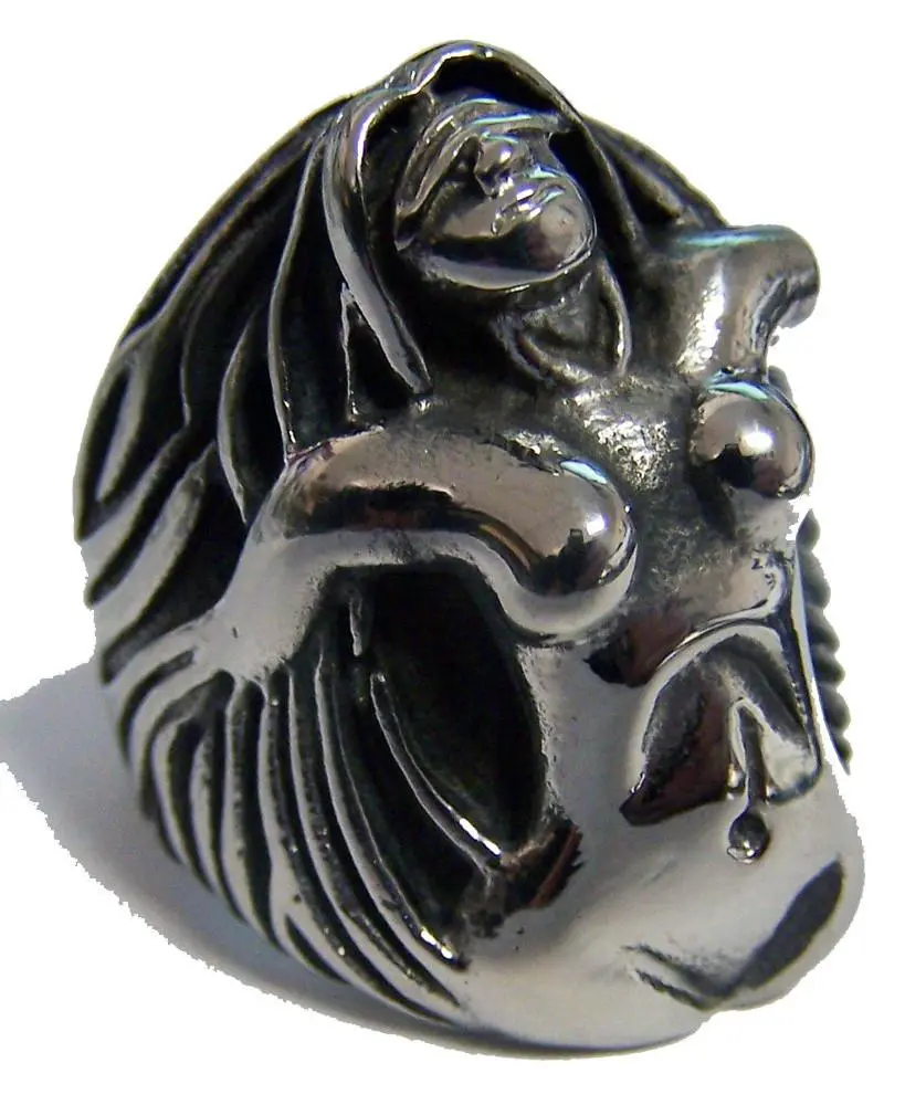 Sexy Women Stainless Steel Biker Ring 1