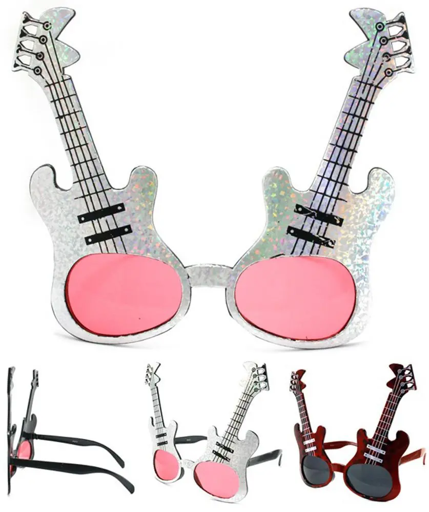 American Flag Guitar Party Glasses 1