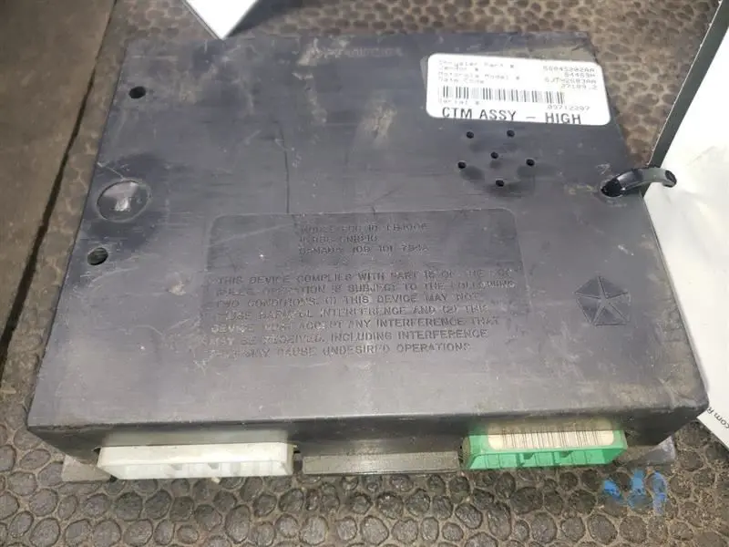 1998 Ram 2500 Body Control Module (Bcm). Part Number 56045202Aa 2