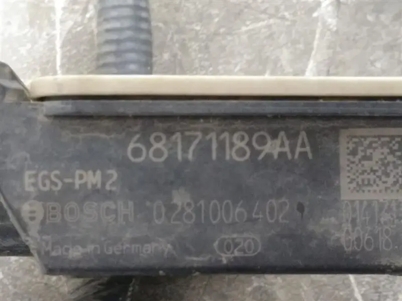 2014 Dodge Ram1500 3.0L Diesel Particulate Sensor. Part Number 68171189Aa 2