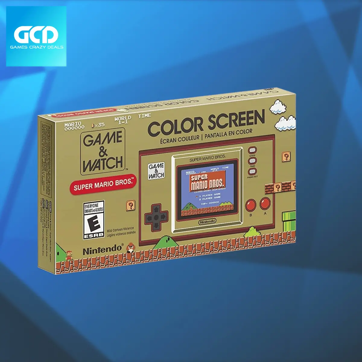 Nintendo Game & Watch Super Mario Bros Handheld Color Screen System 1