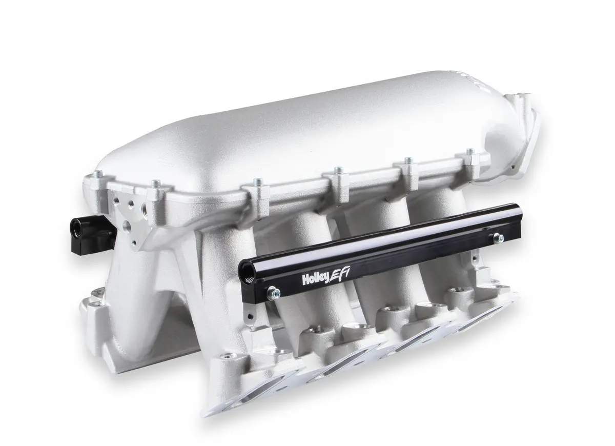 Holley Hi-Ram Ls1 / Ls2 Cathedral Port Intake Manifold - Cast Aluminum W/Rails 2