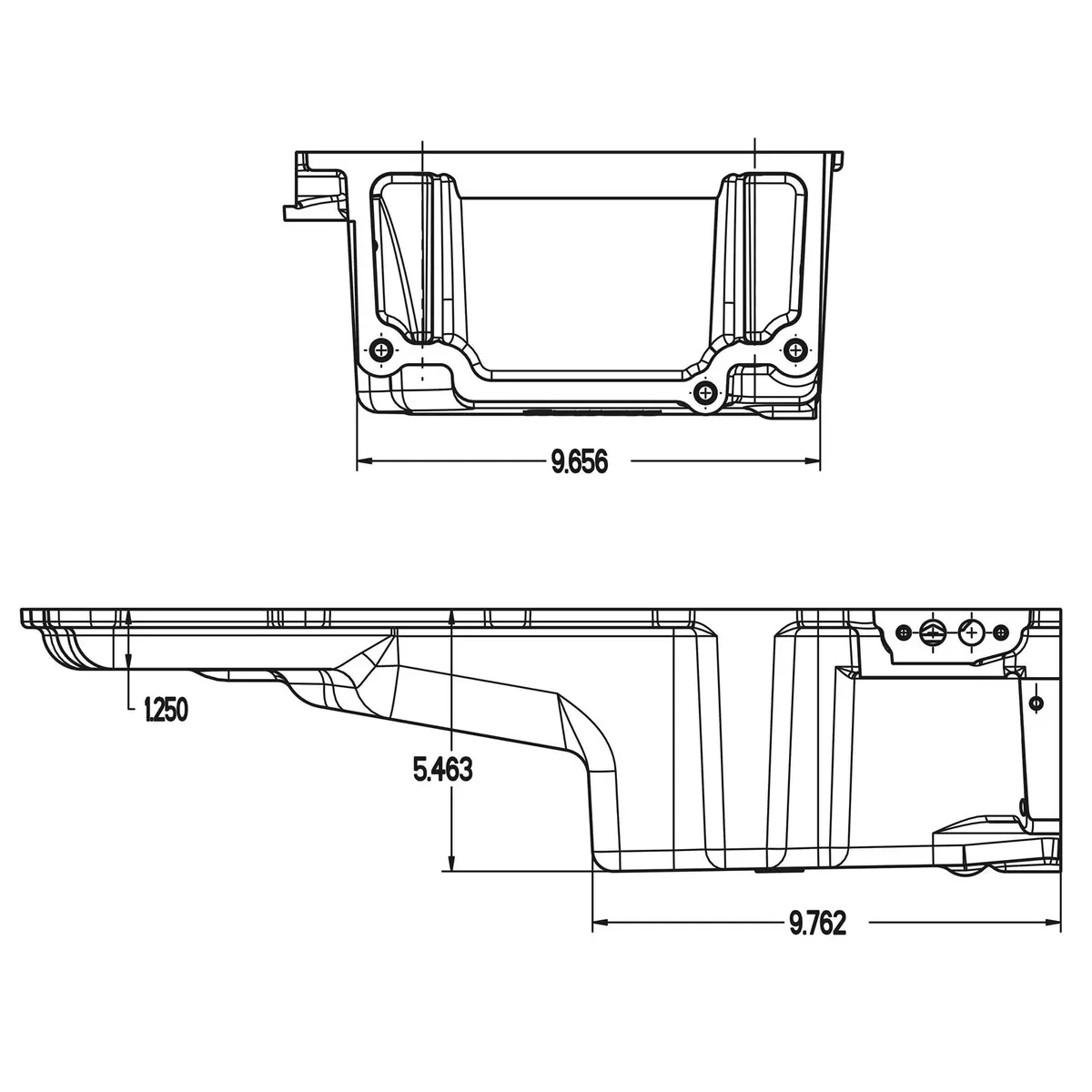 Holley 302-2 Ls Swap Oil Pan - Aluminum 2