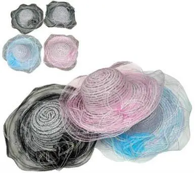 Ladies Wide Brim Lace Hats 1