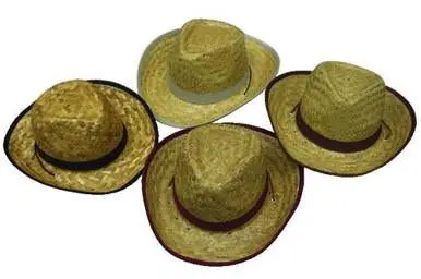 Kids Zig Zag Straw Cowboy Hats 1