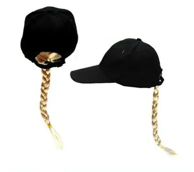 Blonde Braid Baseball Hat 1