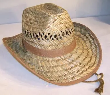Open Straw Zig Zag Cowboy Hat 1