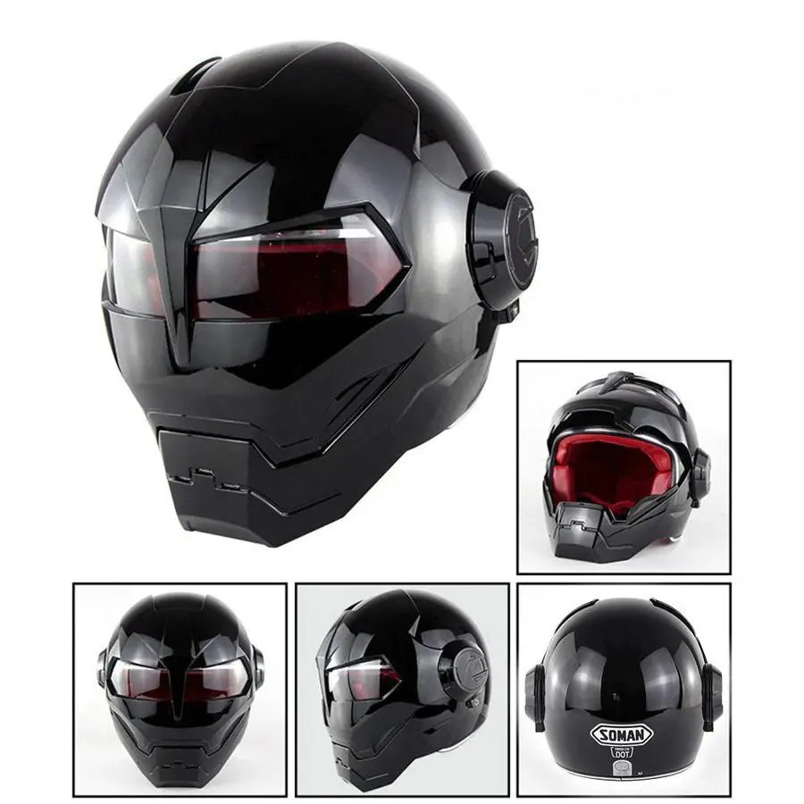 Cyborg Invasion Dot Flip Up Helmets 3