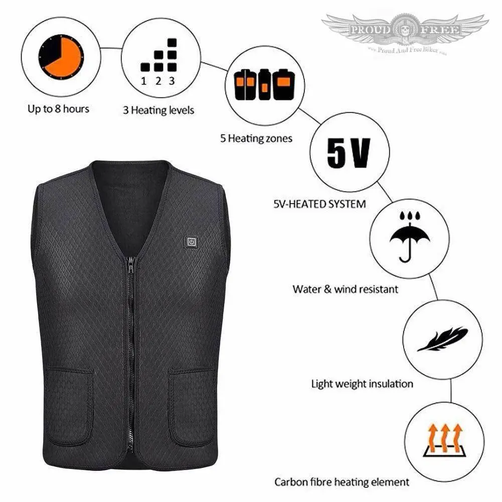 Thermal Usb Biker Vest 2