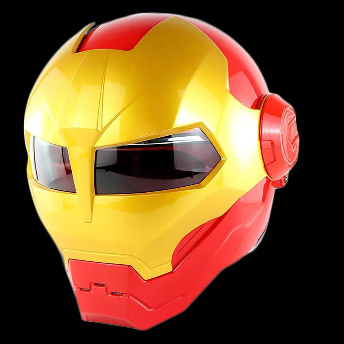 Cyborg-Themed Flip-Up Motorcycle Helmet - Image 20