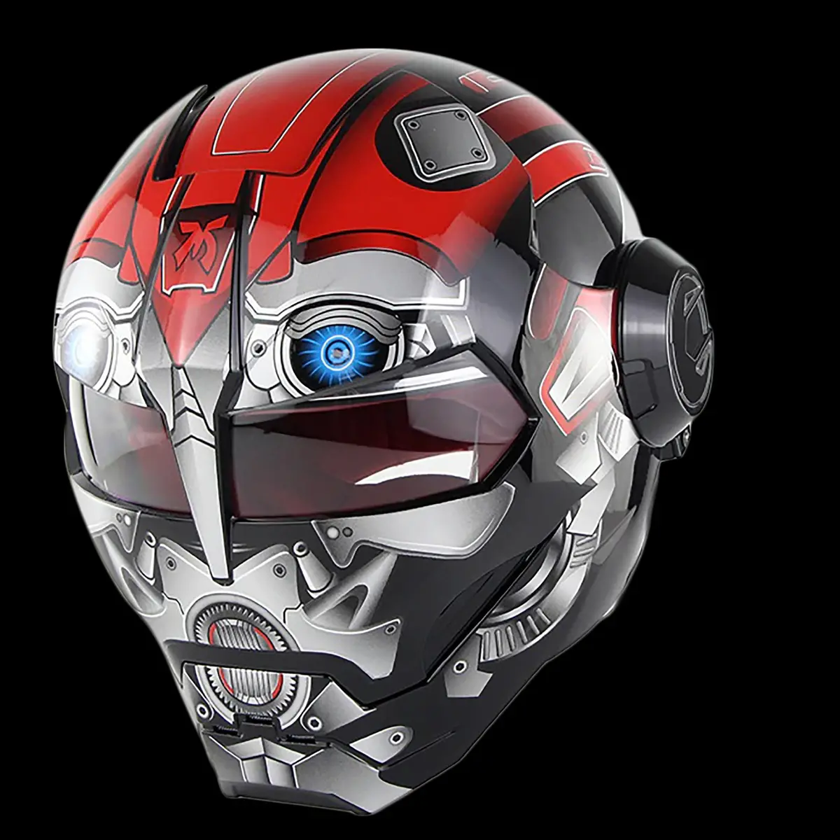 Cyborg Invasion Dot Flip Up Helmets 14