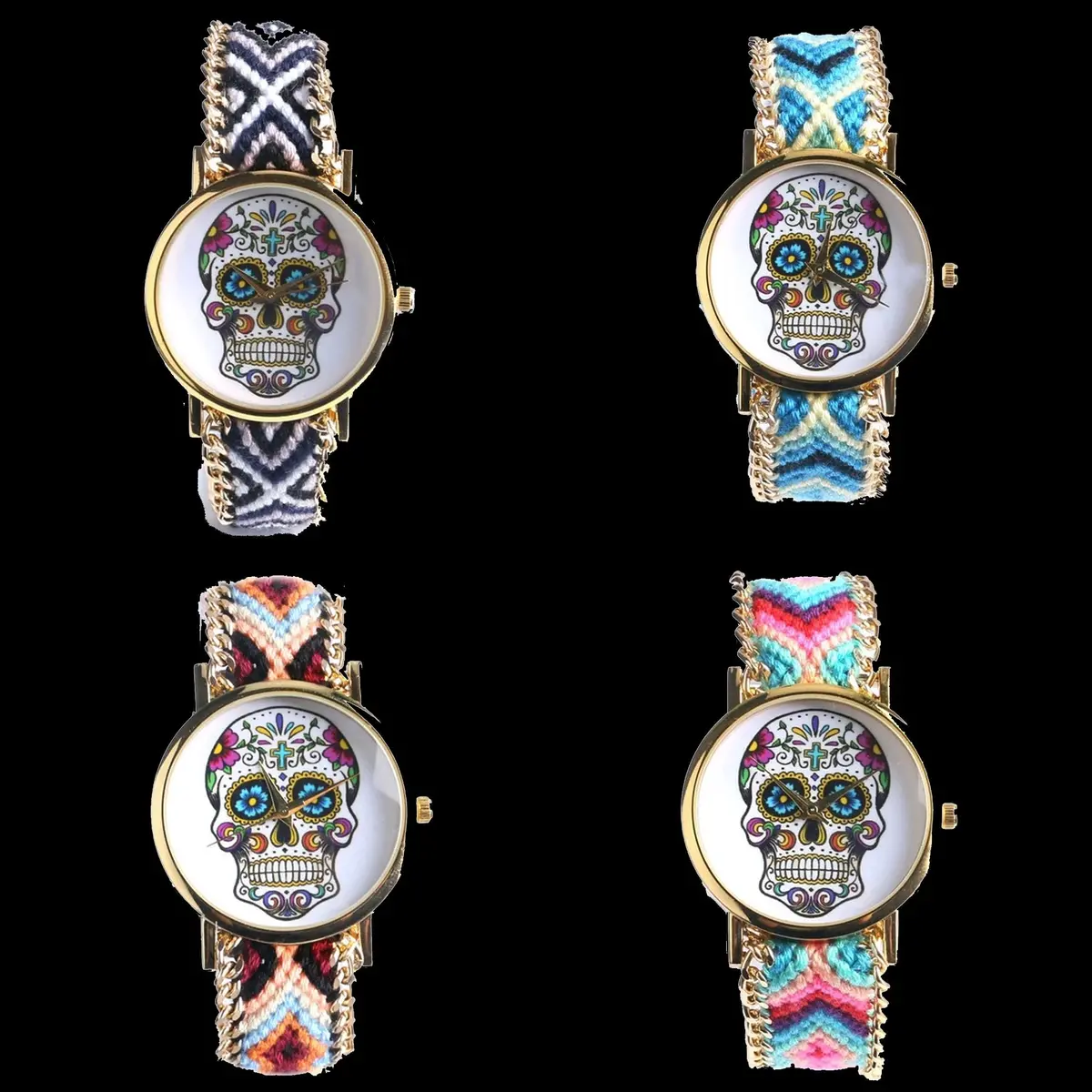 Hand-Knit Sugar Skull Watches 2