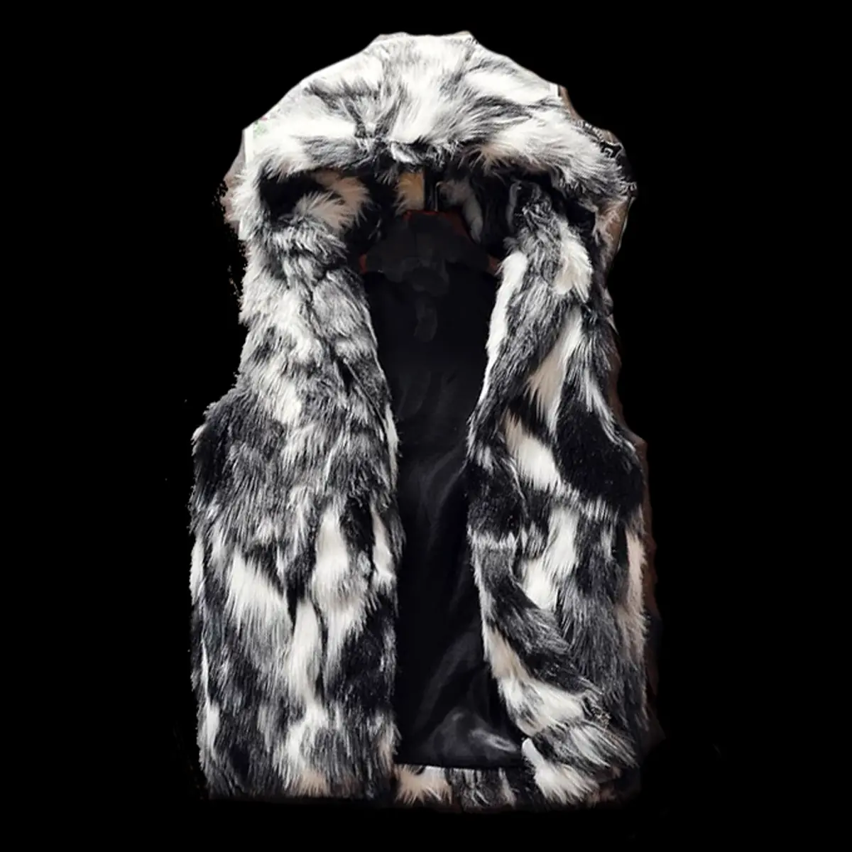 Hooded Fur Vest 1