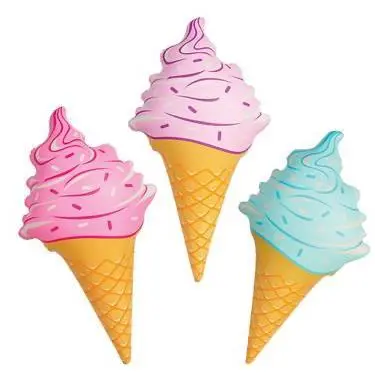 Pastel Ice Cream Cone 36 Inch Inflatable ( Sold By The Piece Or Dozen ) 1