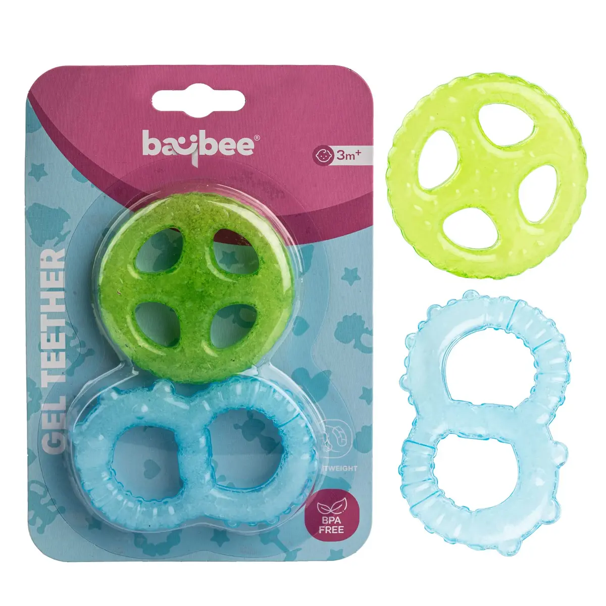 Silicon Teether For Babies, Non-Toxic Food Grade, Bpa-Free Silicon Teether For Infants, Freeze Safe Easy Teething & Chewing Play Toys For Baby 1