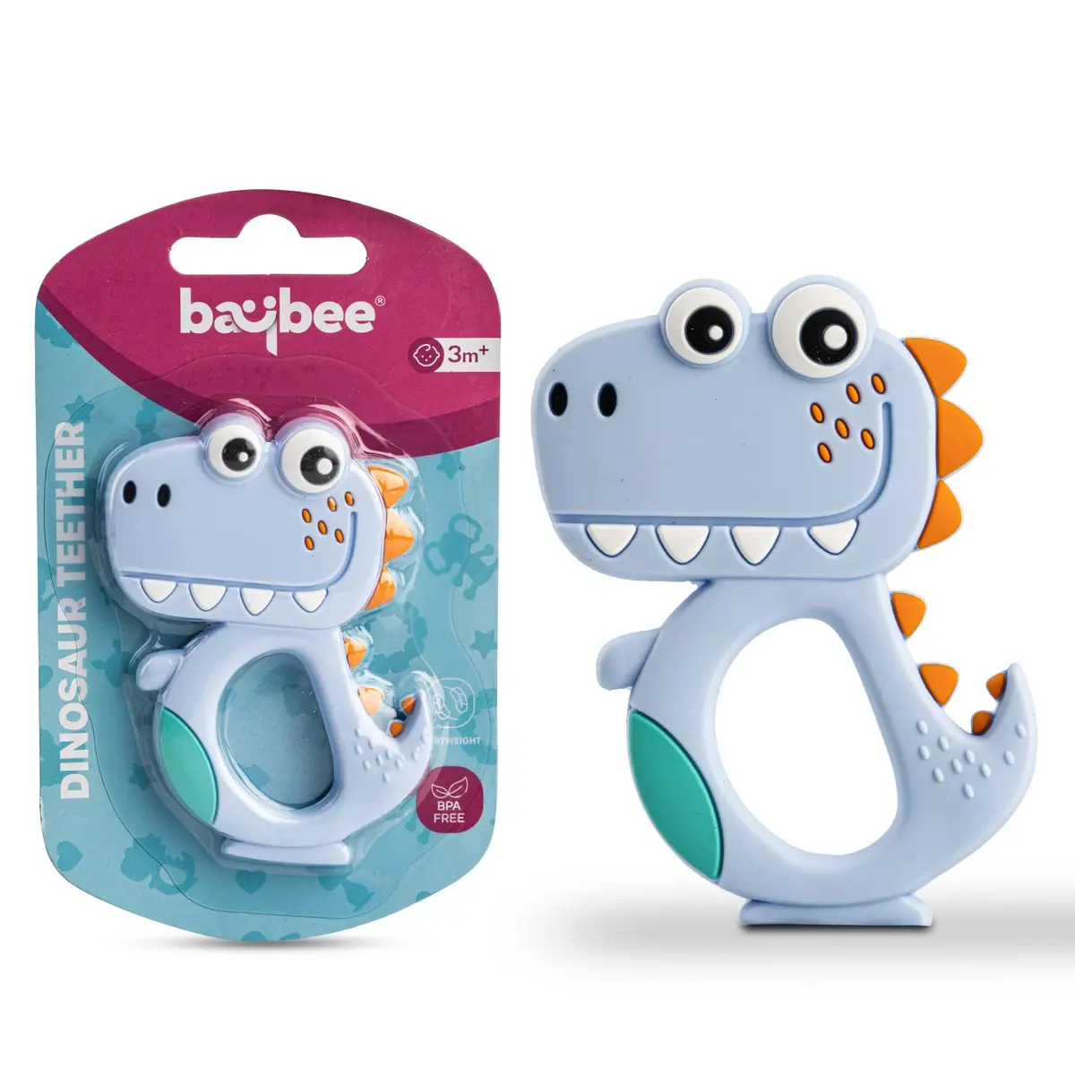 Silicone Teether For Baby, Bpa Free 100% Food Grade Silicone Teether For Babies To Soothe Their Gums, Easy To Grasp Chew, Teething Toy, Teether For 6 To 12 Months Baby Infant 1