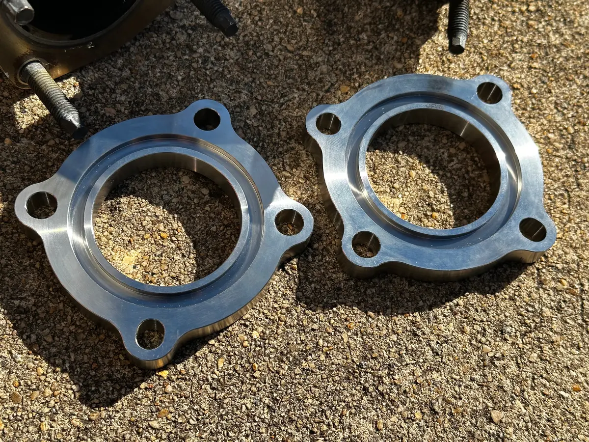 Gen V Lt Camaro Exhaust Manifold Outlet Flanges - Stainless Steel Lt1 Lt4 1