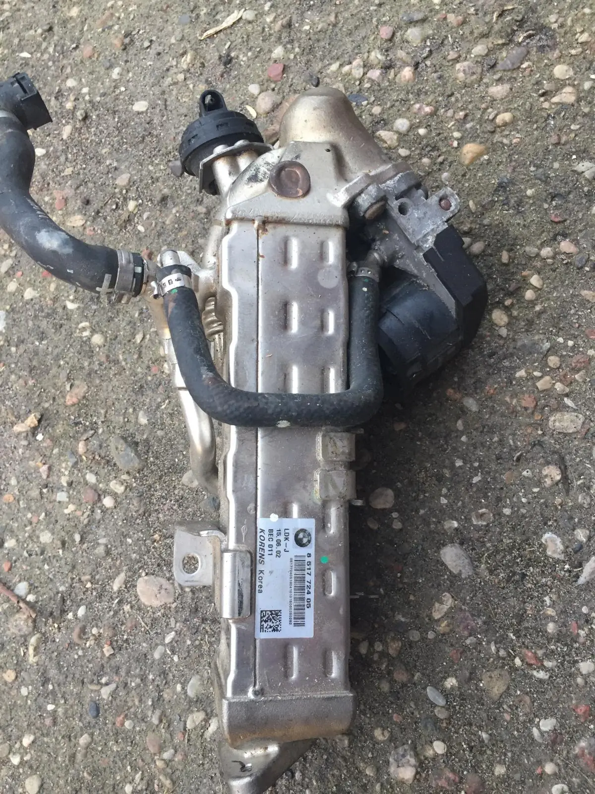 Bmw 5 Series F10 F11 2012 Diesel Egr Valve Cooler 8517724 N57d30a 190Kw 1