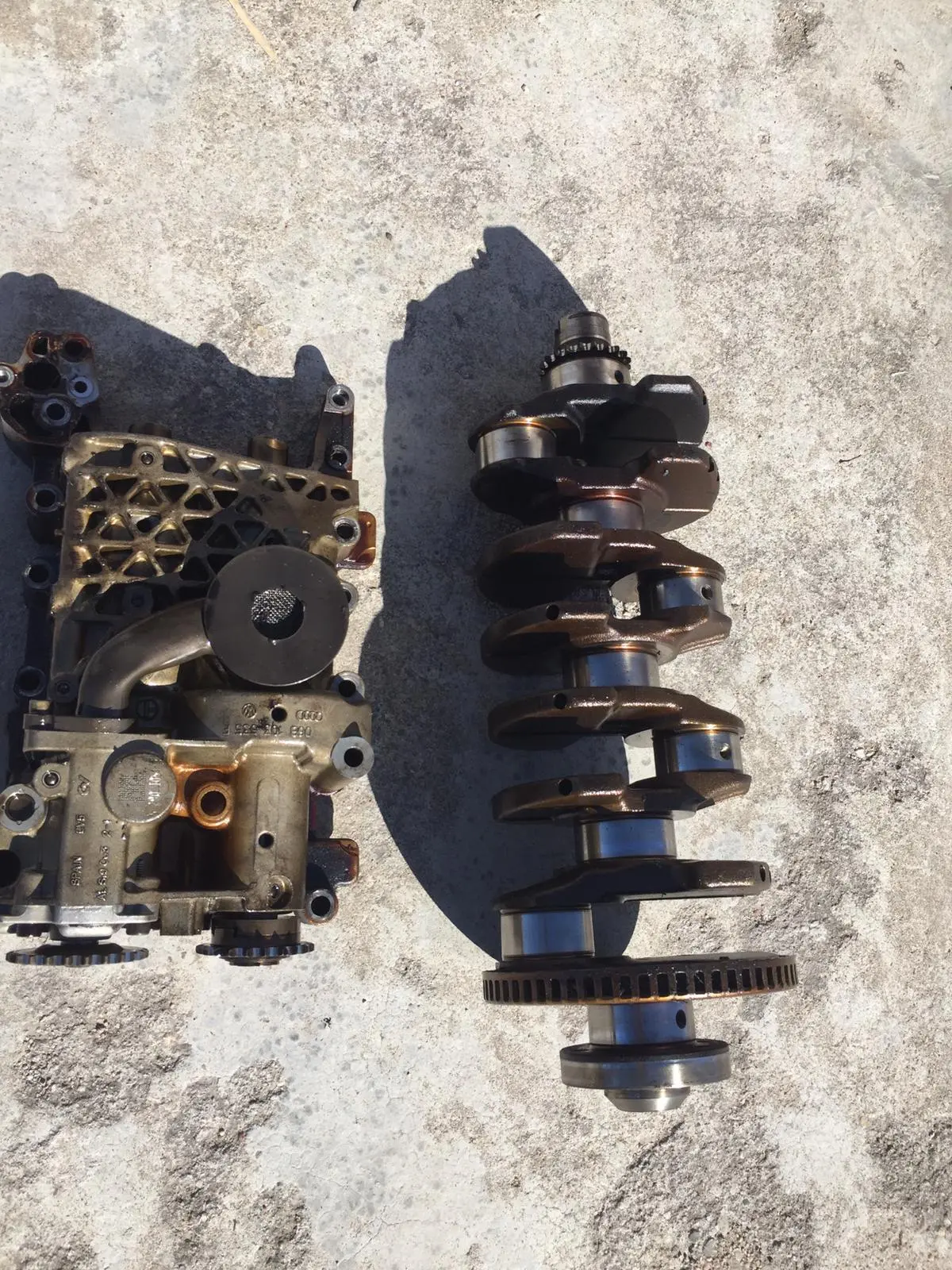 Kit For Audi A3 Vw Golf 5 Skoda Octavia Seat Leon 2004 2012 Bwa 2.0 2,0 Tfsi 147Kw Petrol Engine Crankshaft 6Aaj 106A1aj 050105189B And Oil Pump Plus Balance Shafts 06B 103 535 F 06B103535f 1