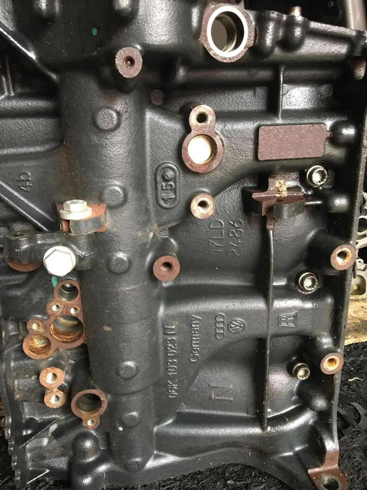 Cylinder Block For Volkswagen Polo Gti 1.8 Petrol Tsi Engine Code Daj Dajb Part Number 06K103023n / 06K 103 023 N Manufactured In Germany Vag Group Vw Seat Skoda Audi 2