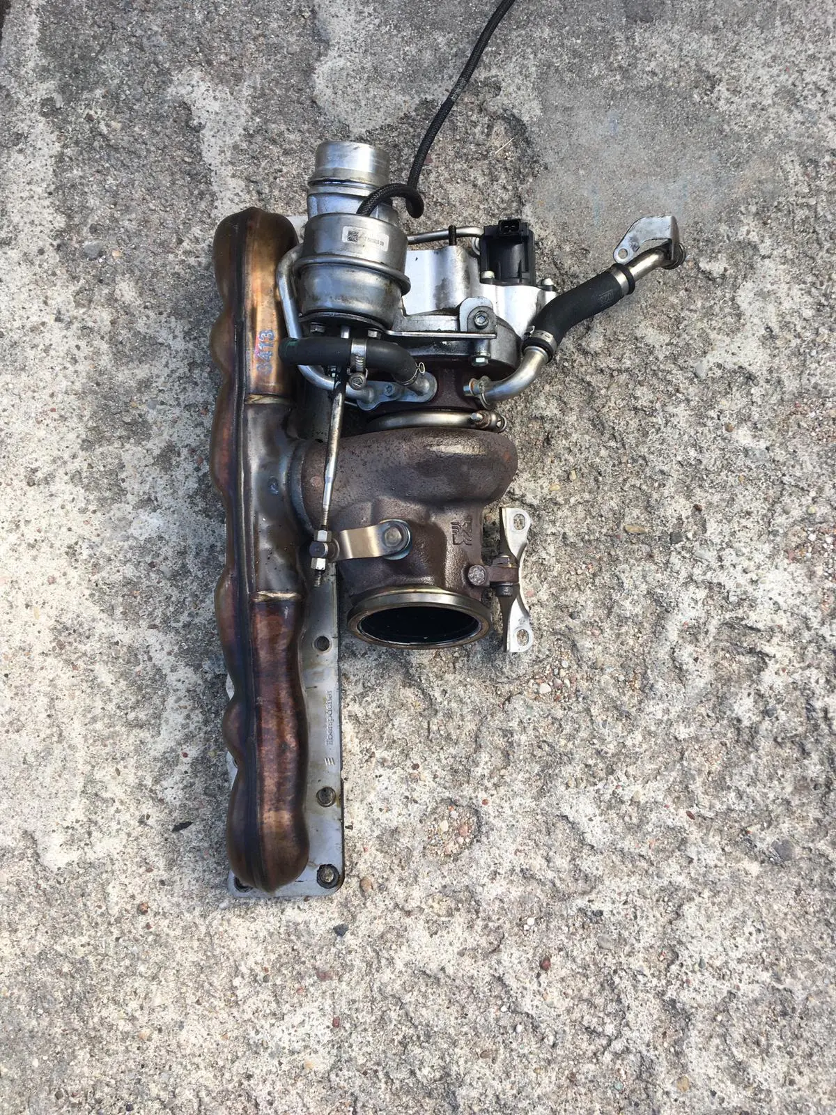 Exhaust Manifold And Turbo Charger For Bmw F07 F10 F11 F12 F13 535I 640I 306 320 Ps Turbocharger Turbo Part Number 7583908 3.0 3.5 225Kw Petrol N55 N55b30a Engine Code 1